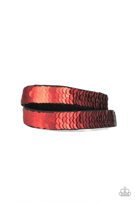 Paparazzi Under The SEQUINS - Brown Bracelet