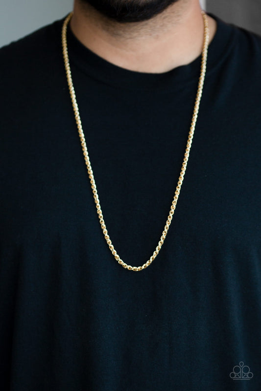Paparazzi Jump Street - Gold Necklace