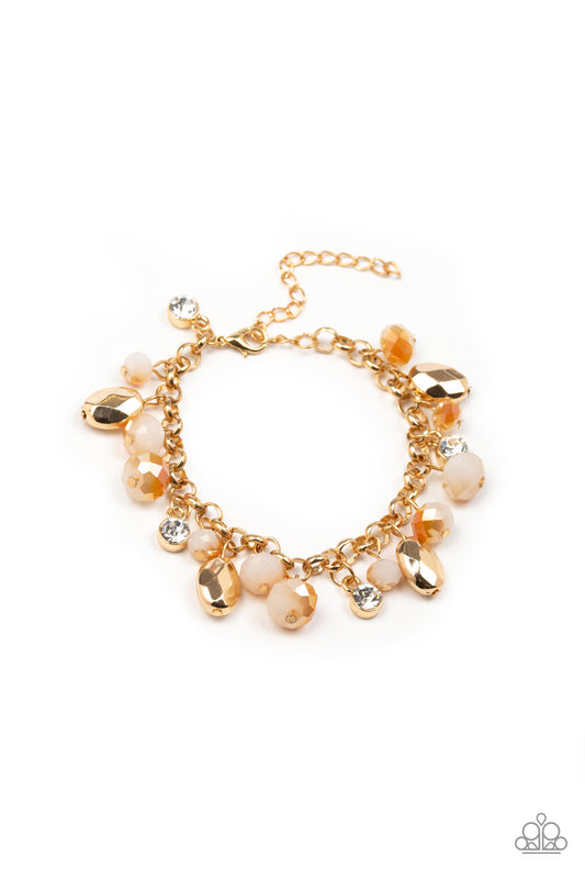 Paparazzi Dazing Dazzle - Gold Bracelet