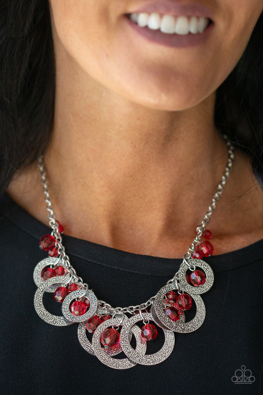 Paparazzi Turn It Up - Red Necklace