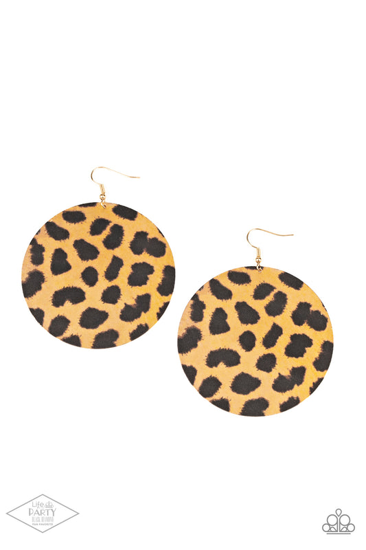 Paparazzi Doing GRR-eat - Gold Earrings