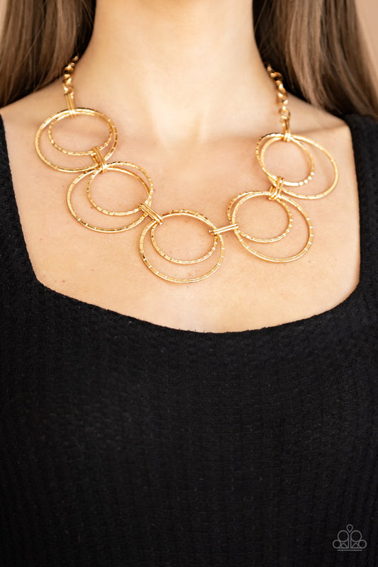 Paparazzi Radiant Revolution - Gold Necklace