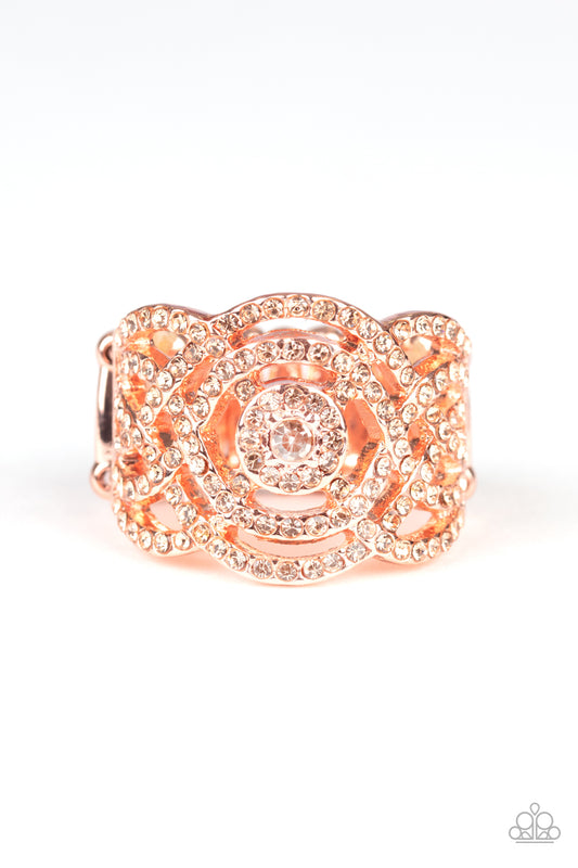 COUNTESS To Ten - Copper Paparazzi Ring