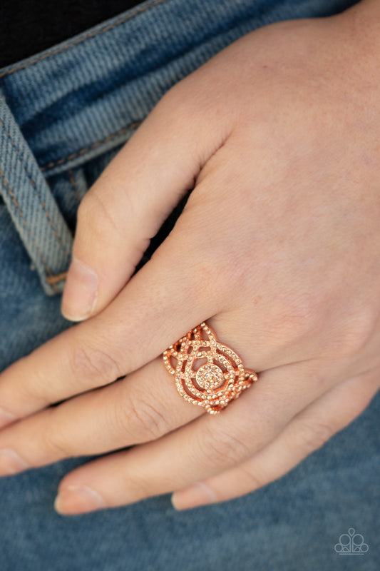 COUNTESS To Ten - Copper Paparazzi Ring
