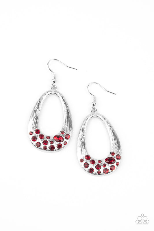 Better LUXE Next Time - Red Paparazzi Earrings