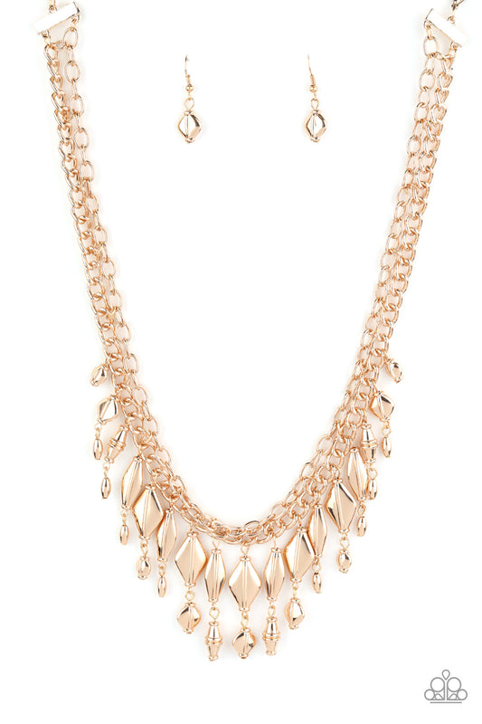Paparazzi Trinket Trade -  Gold Necklace