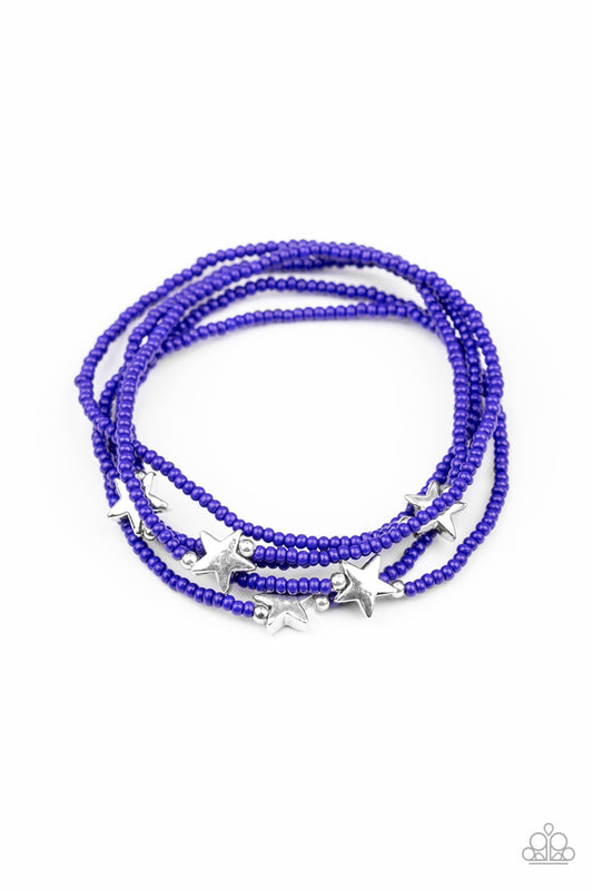 Paparazzi Pretty Patriotic - Blue Bracelet