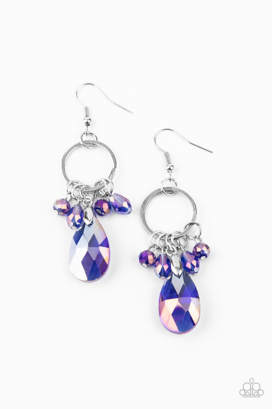 Paparazzi Unapologetic Glow - Blue Earrings