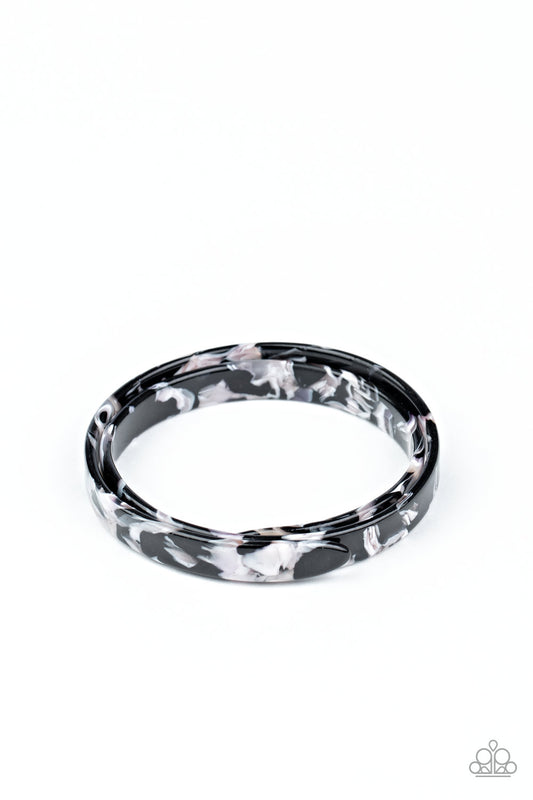 Paparazzi In The HAUTE Zone - Black Bracelets