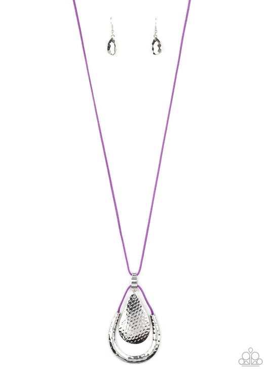 Texture Trekker - Purple Paparazzi Necklace