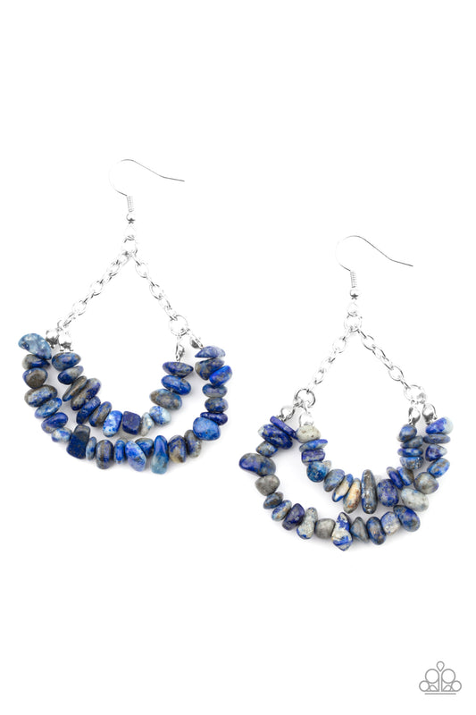 Paparazzi Rainbow Rock Gardens - Blue Earring