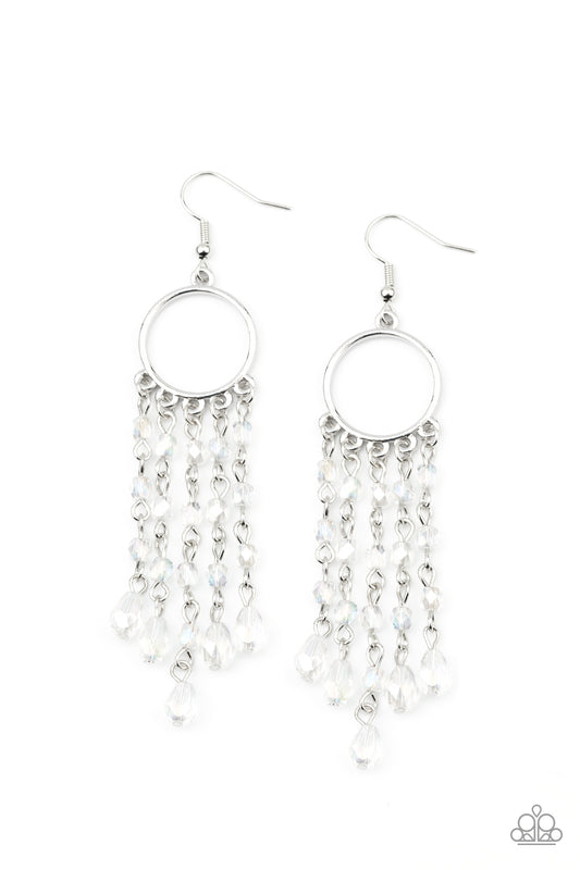 Paparazzi Dazzling Delicious - White Earrings