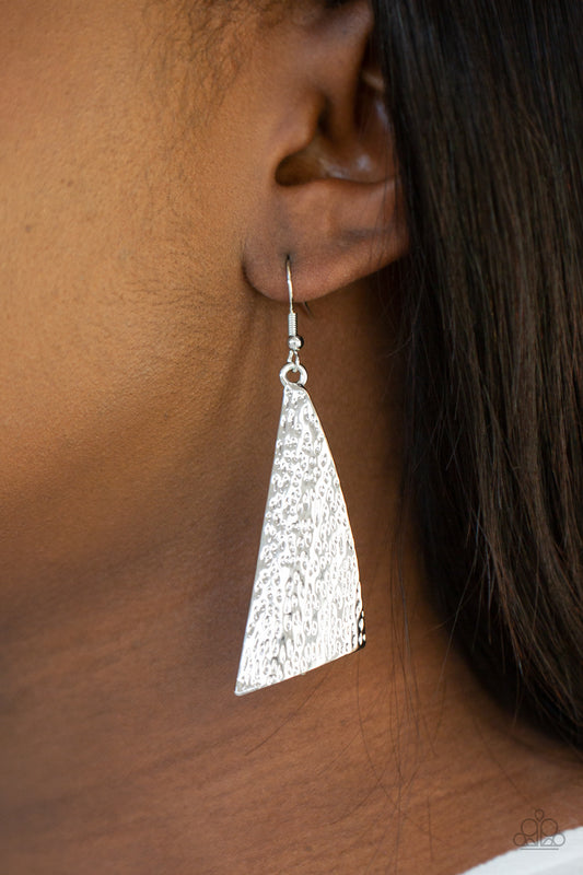 Paparazzi Ready The Troops - Silver Earrings