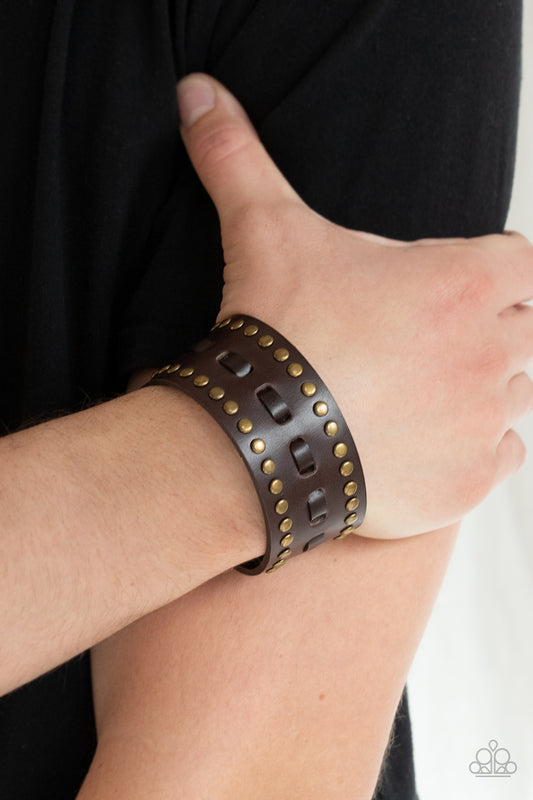 Paparazzi ROAM With A View - Brown Bracelet