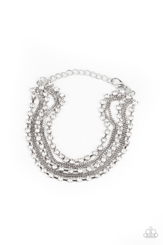 Paparazzi That's a Smash! - White Necklace