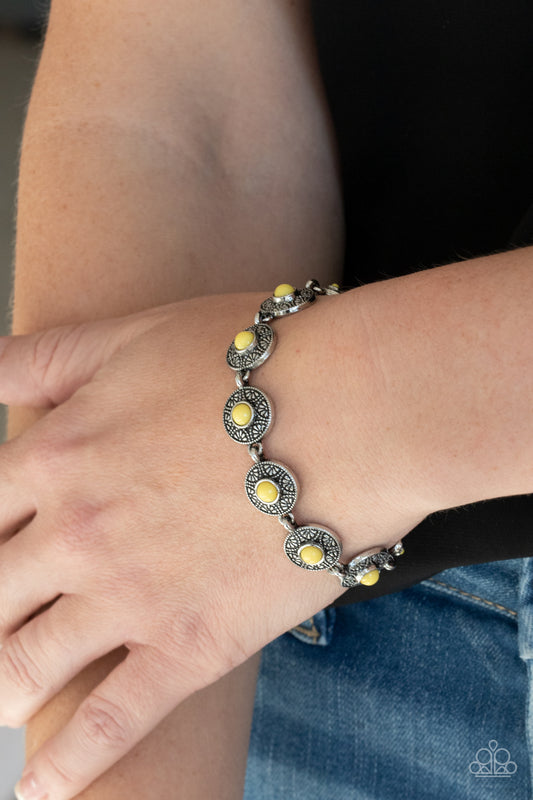 Springtime Special - Yellow Paparazzi Bracelet