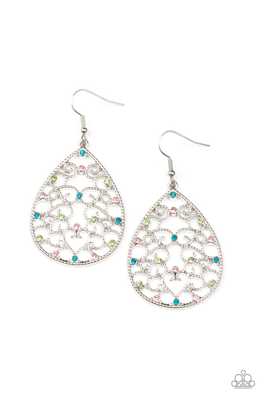 Paparazzi Midnight Carriage - Multi Earring