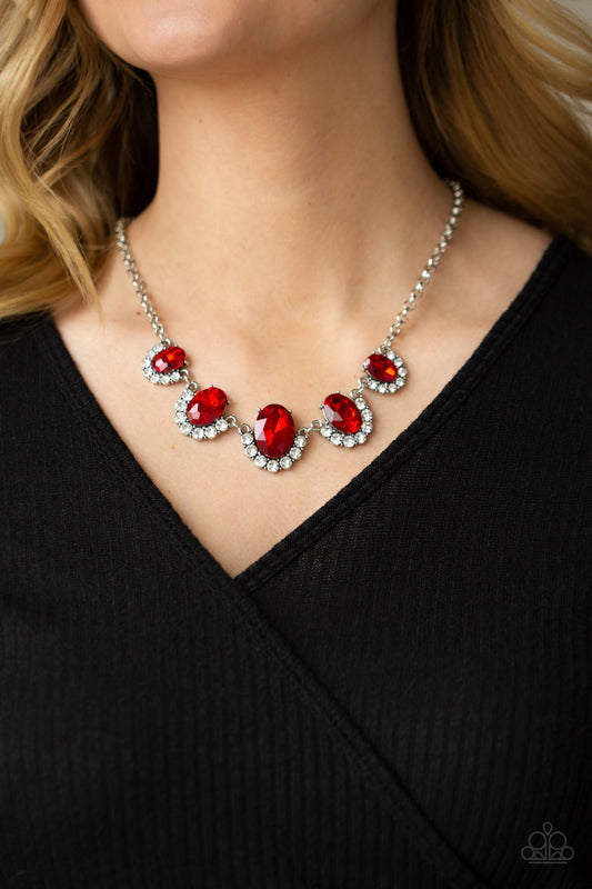 Paparazzi The Queen Demands It - Red Necklace