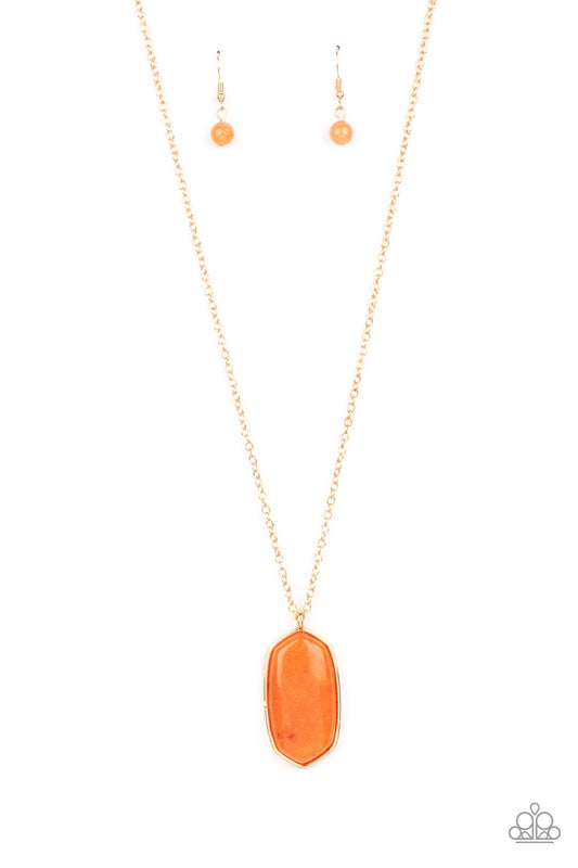 Paparazzi Elemental Elegance - Orange Necklace