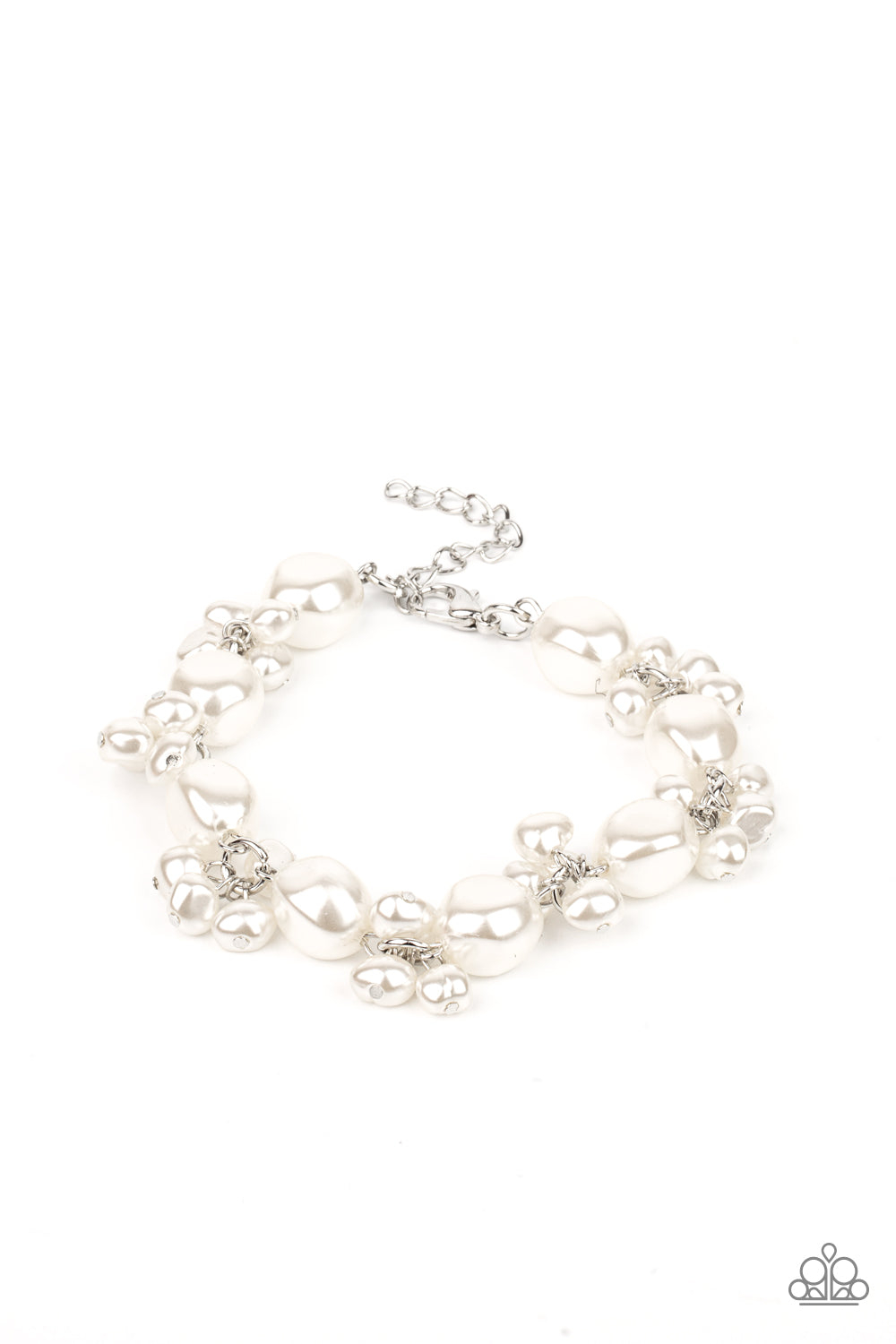 Paparazzi Imperfectly Perfect - White Bracelet