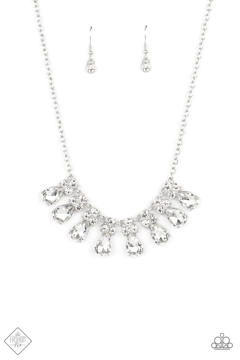 Paparazzi Sparkly Ever After White Necklace