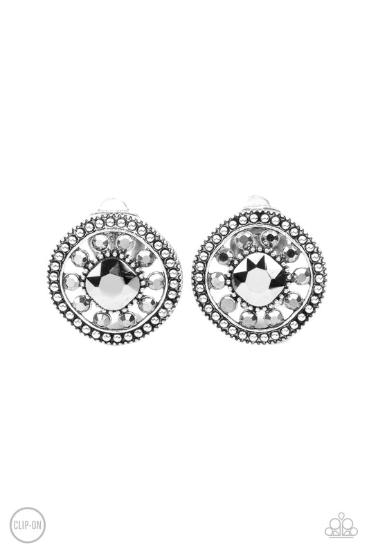 Paparazzi Dazzling Definition - Silver Earring