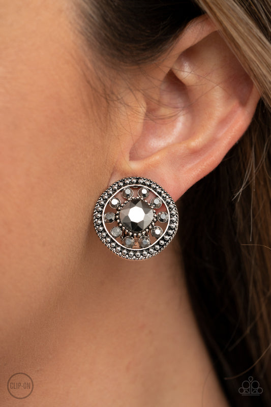 Paparazzi Dazzling Definition - Silver Earring