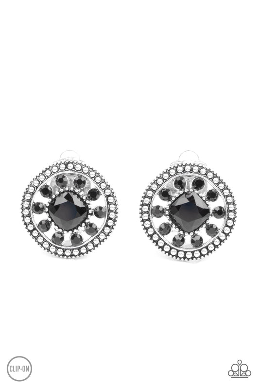 Paparazzi Dazzling Definition - Black Earring