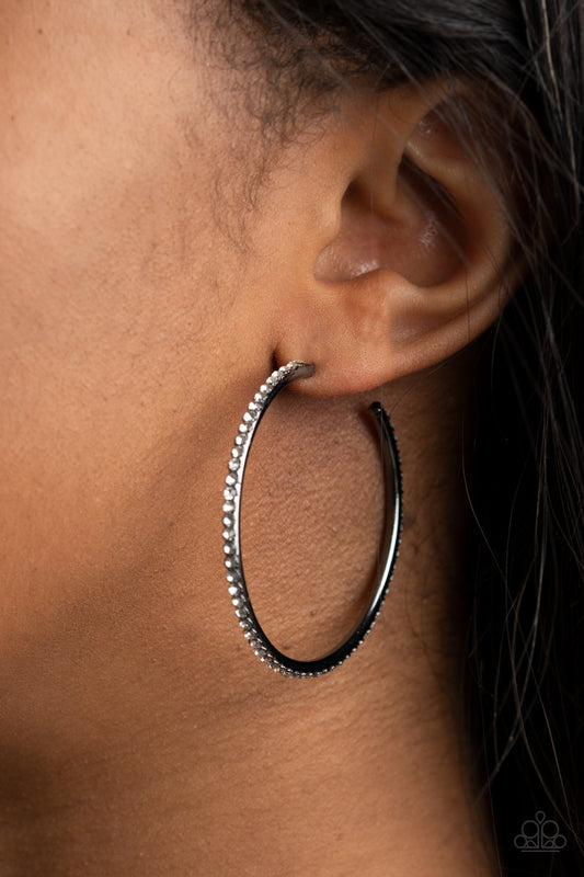 Paparazzi By Popular Vote - Black Earrings