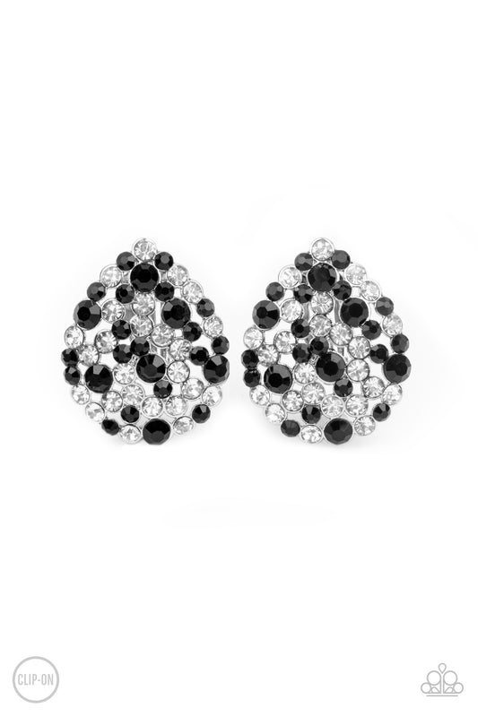 Paparazzi Elite League - Black Earring