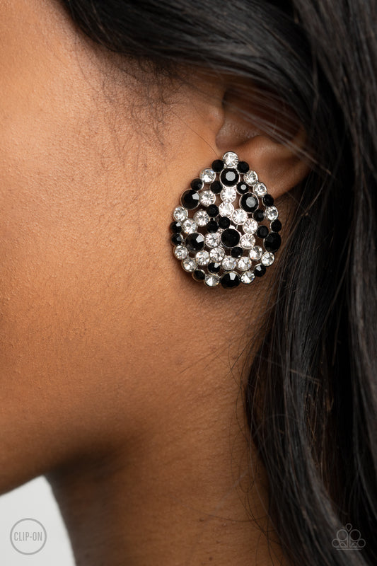 Paparazzi Elite League - Black Earring