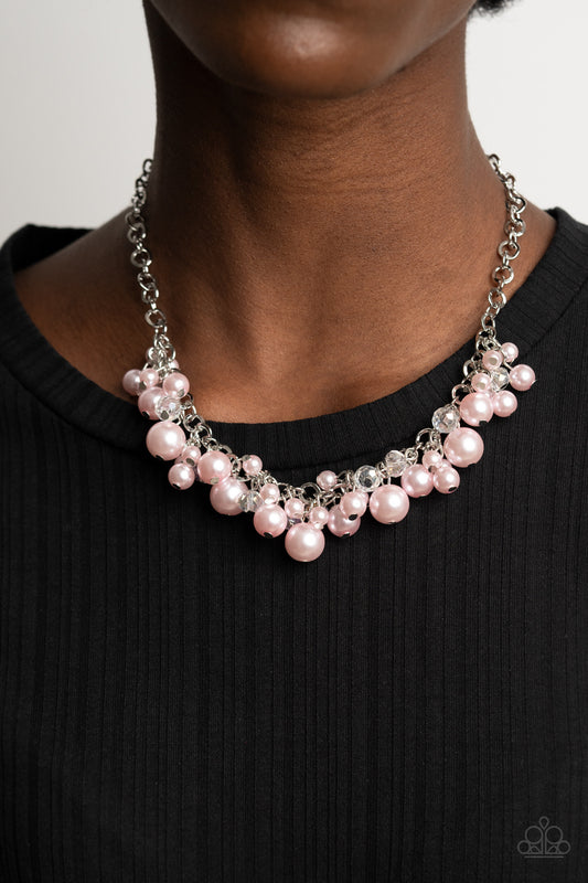 Positively PEARL-escent - Pink Pearl Paparazzi Necklace
