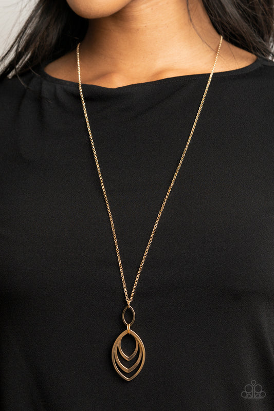 Paparazzi Dizzying Definition - Gold Necklace