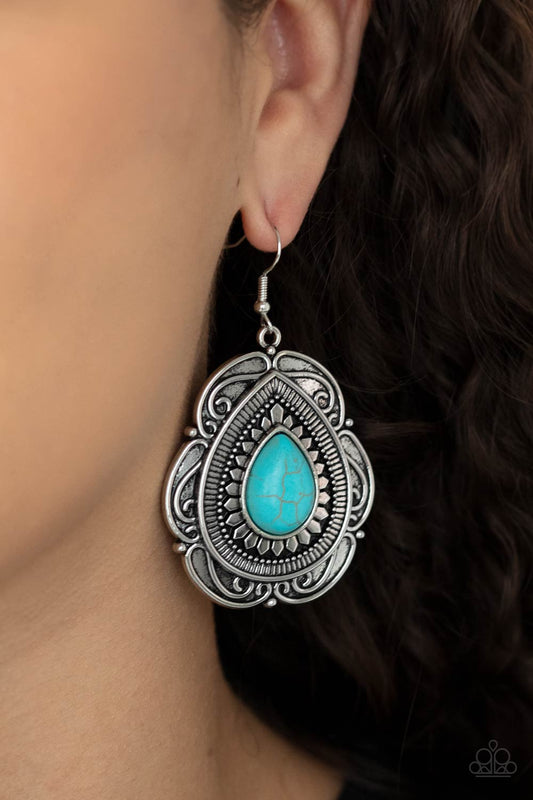 Paparazzi Southwestern Soul - Blue Earrings