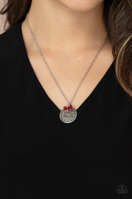 Simple Blessings - Red Paparazzi Necklace