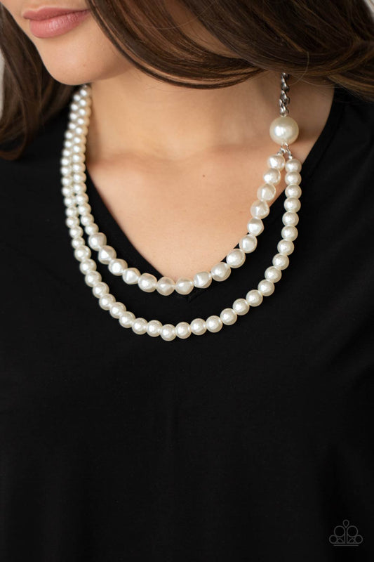 Remarkable Radiance - White Paparazzi Necklace