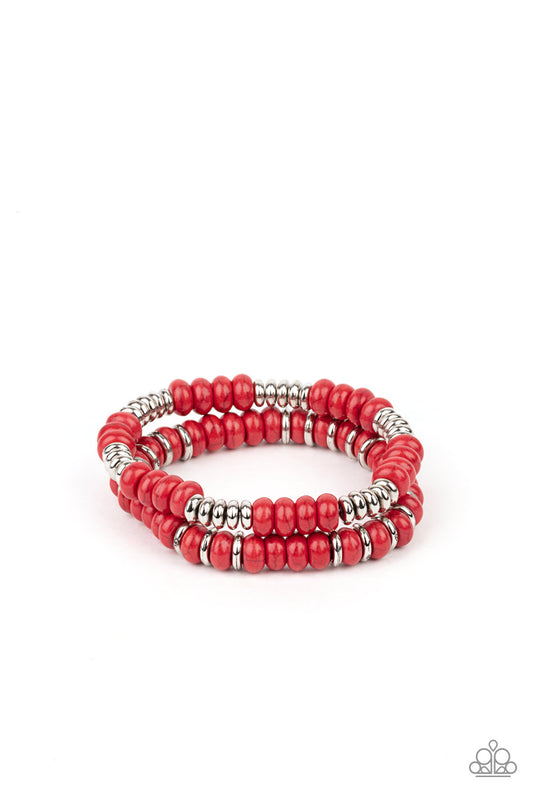 Paparazzi Desert Rainbow - Red Bracelets