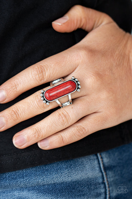 Ranch Relic - Red Paparazzi Necklace