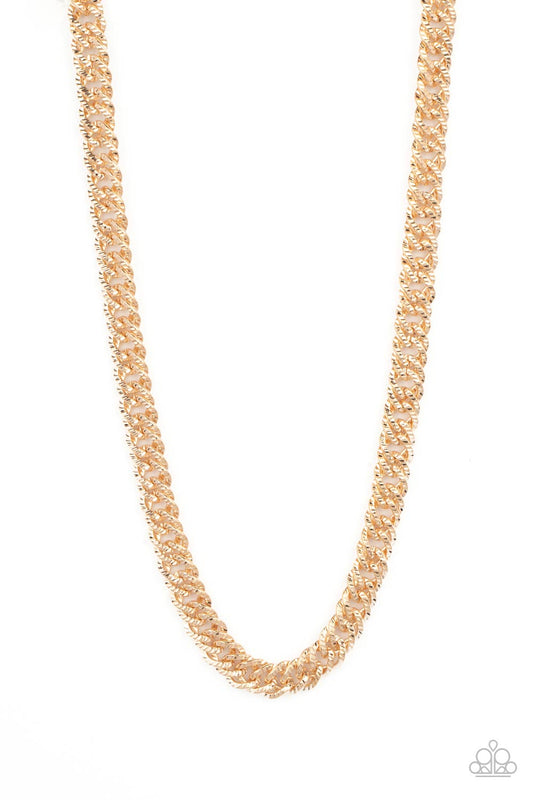Urban Uppercut - Gold Paparazzi Necklace