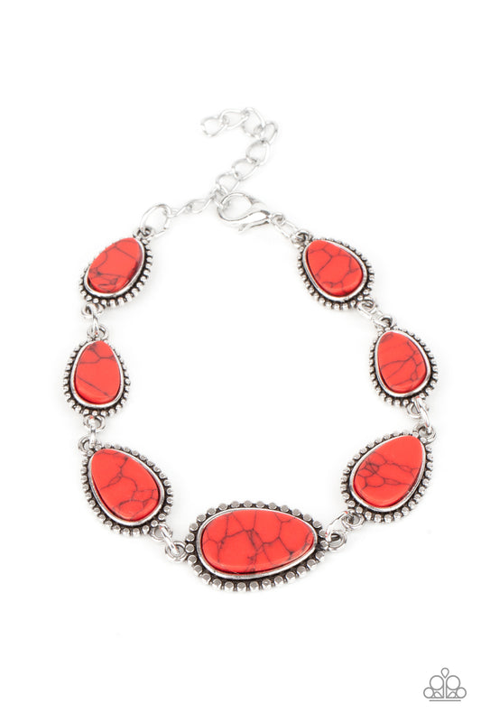Elemental Exploration - Red Paparazzi Bracelet