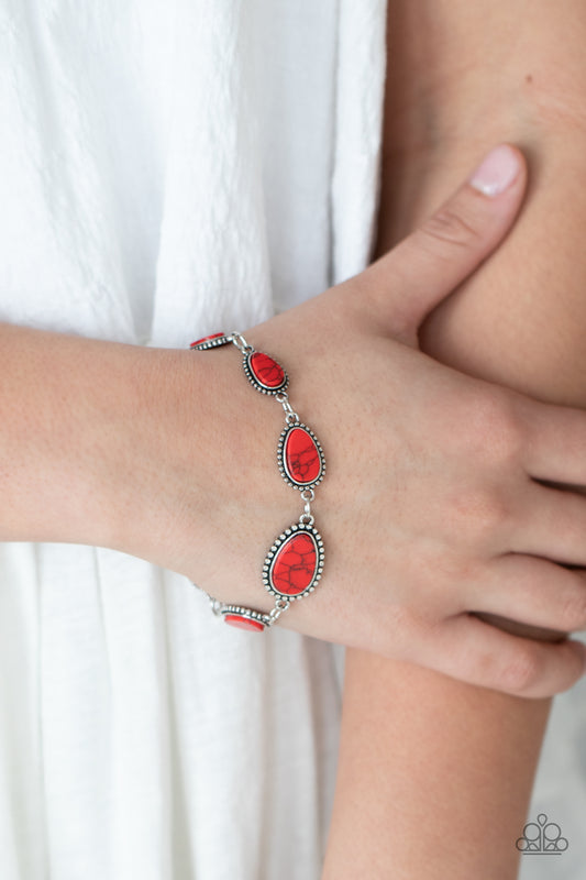 Elemental Exploration - Red Paparazzi Bracelet