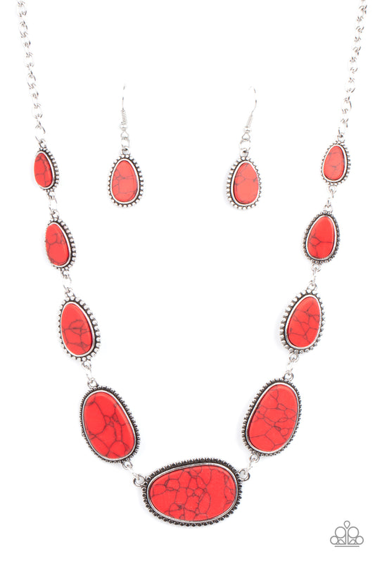 Elemental Eden - Red Paparazzi Necklace