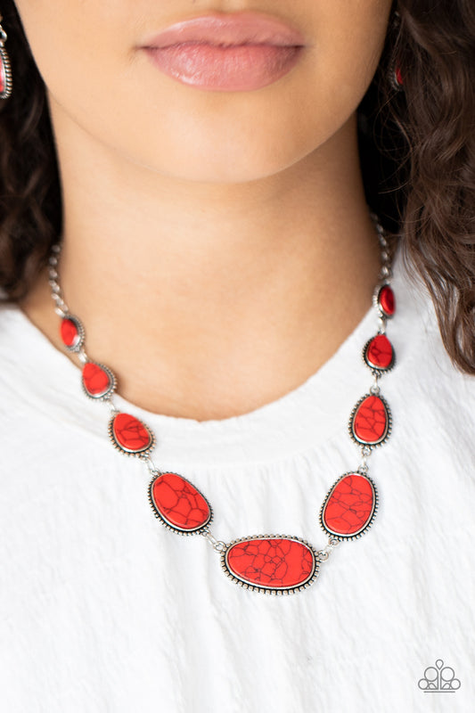 Elemental Eden - Red Paparazzi Necklace