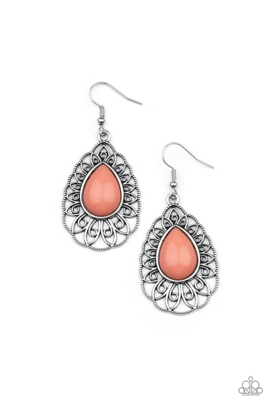 Paparazzi Dream STAYCATION - Orange Earrings