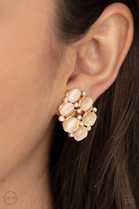 Paparazzi  Row, Row, Row Your YACHT - Gold Earrings
