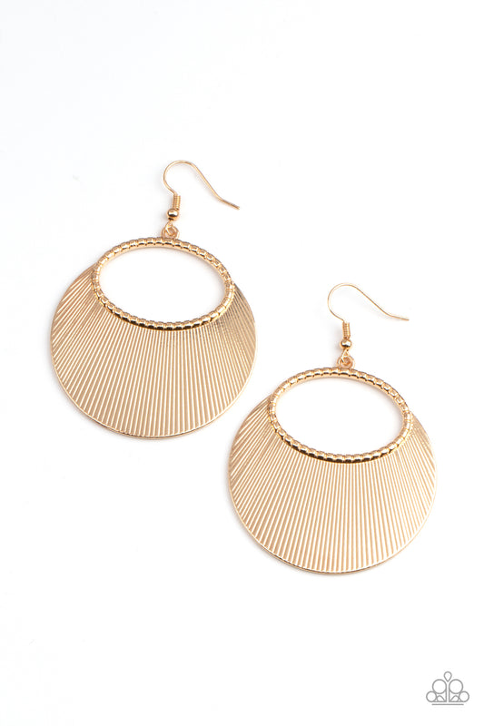Paparazzi Fan Girl Glam - Gold Earring