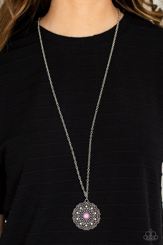 Paparazzi Opal Gardens - Purple Necklace
