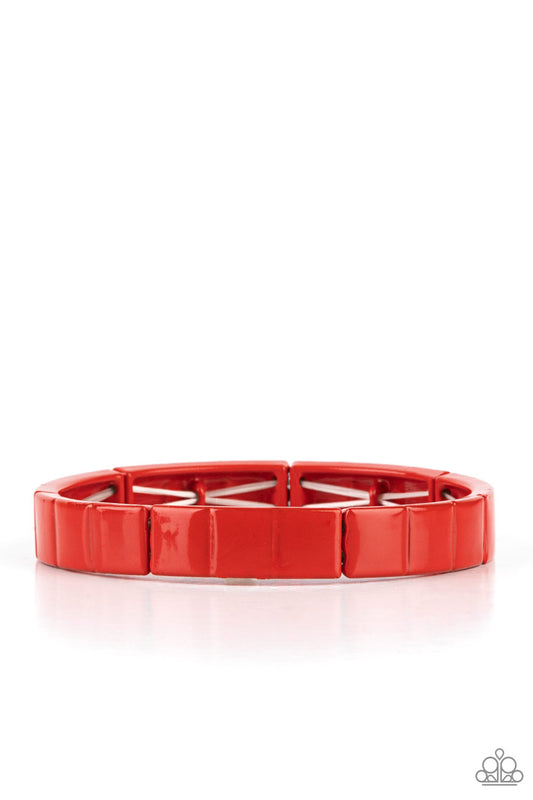 Paparazzi Material Movement - Red Paparazzi Bracelet