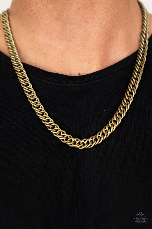 Winners Circle - Brass Paparazzi Necklace