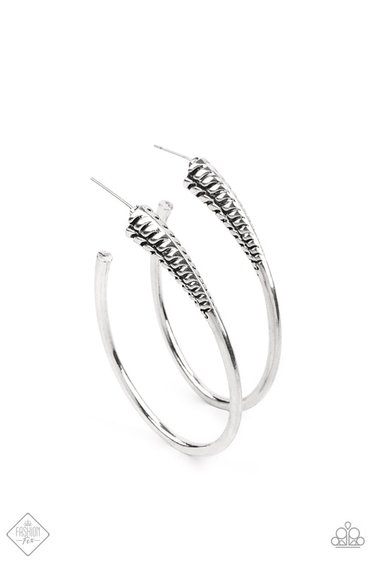 Paparazzi Fully Loaded - Silver Earring
